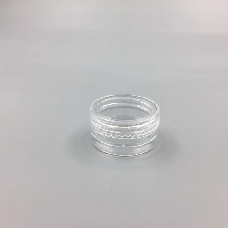 1ML/1G Plastic Empty Jar Cosmetic Sample Clear Pot Acrylic Make-up Eyeshadow Lip Balm Nail Art Piece Container Glitter Bottle Travel