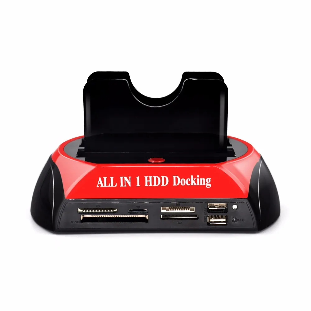 3 5 2 5 SATA IDE 2 Double Dock HDD Docking Station e-SATA Hub External Storage Enclosure Parts EU US plug276B