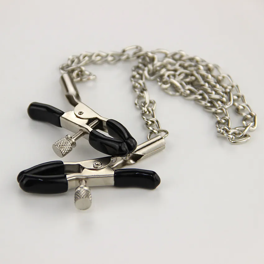 Collier Avec Pinces à Tétons - Choker Et étaux Pour Jouets Sexuels - Neuf Sans Marque