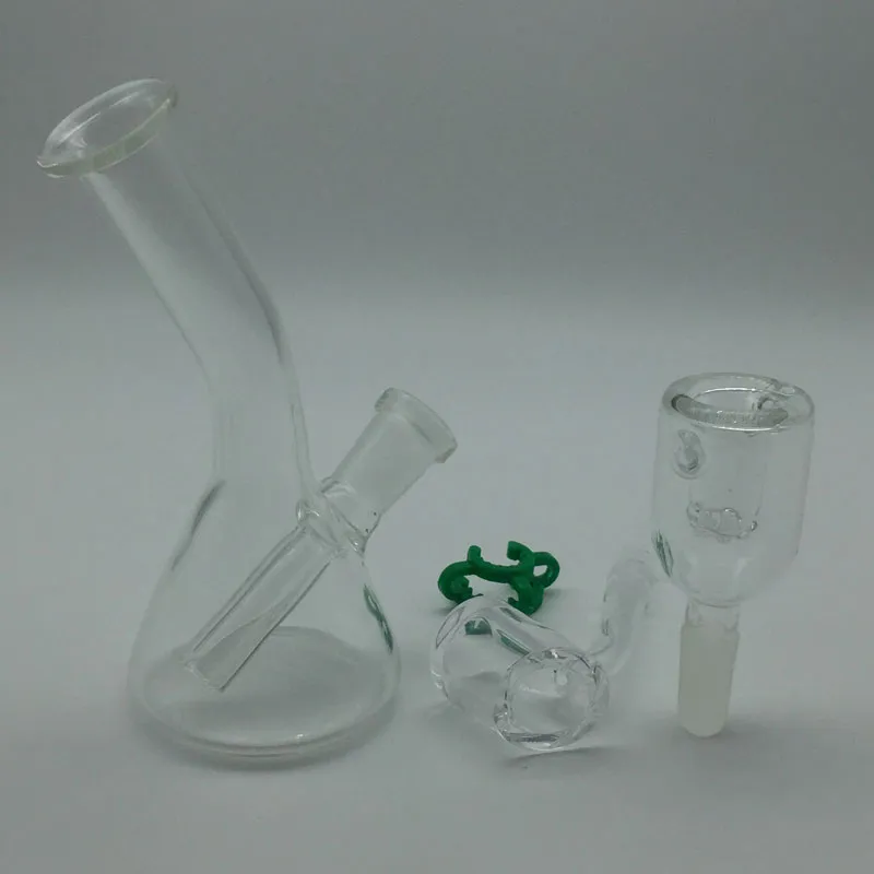 4-Zoll-Mini-Becherbongs mit kostenlosem 4-mm-Quarz-Banger-Nagel, Glasschale, Keck-Clips, Bohrinseln, Glasbongs, Glasgriffrohr