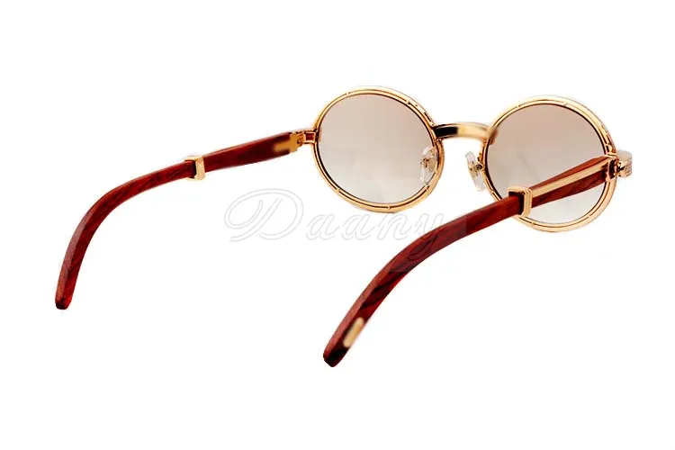 2019 new natural wood full frame diamond glasses 7550178 high quality sunglasses size 5522135mm RETRO SUNGLASSES op5077124