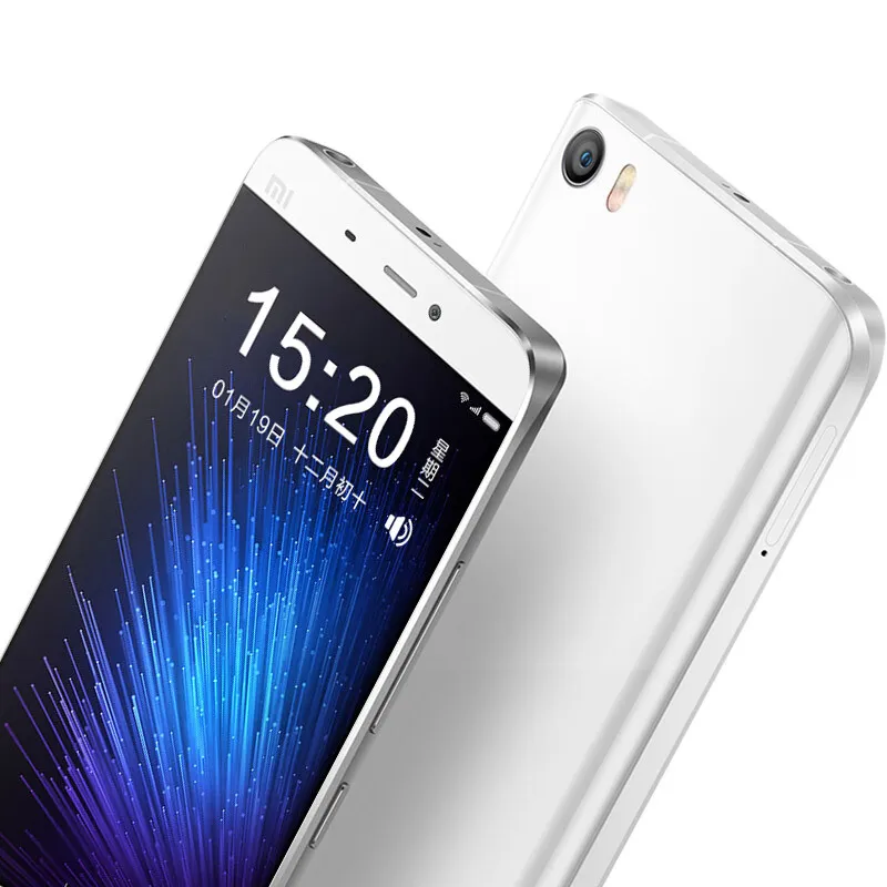 El teléfono celular Xiaomi Mi MI5 5 4G LTE de 128 GB ROM 4 GB de RAM Snapdragon 820 de cuatro núcleos Teléfono FHD 16MP de huellas dactilares ID NFC móvil elegante 5,15"