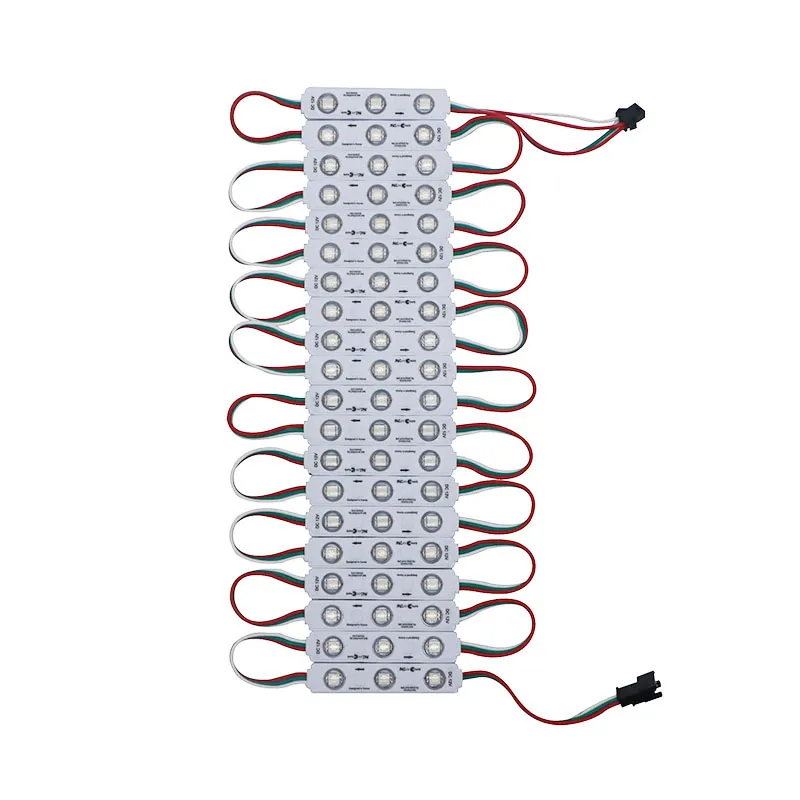 WS2811 2811 IC 3LED 5050 RGB LED Piksel Dijital Modülü Dize Işık Su Geçirmez DC 12 V + 1 ADET Ücretsiz T-500 Tam Renkli Kontrol