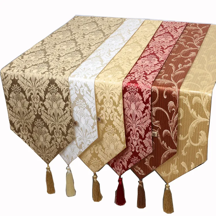 Nova listra longo linho corredor de mesa de natal algodão pano de mesa de jantar retangular moderno simples almofadas de café 230x33 cm9065773