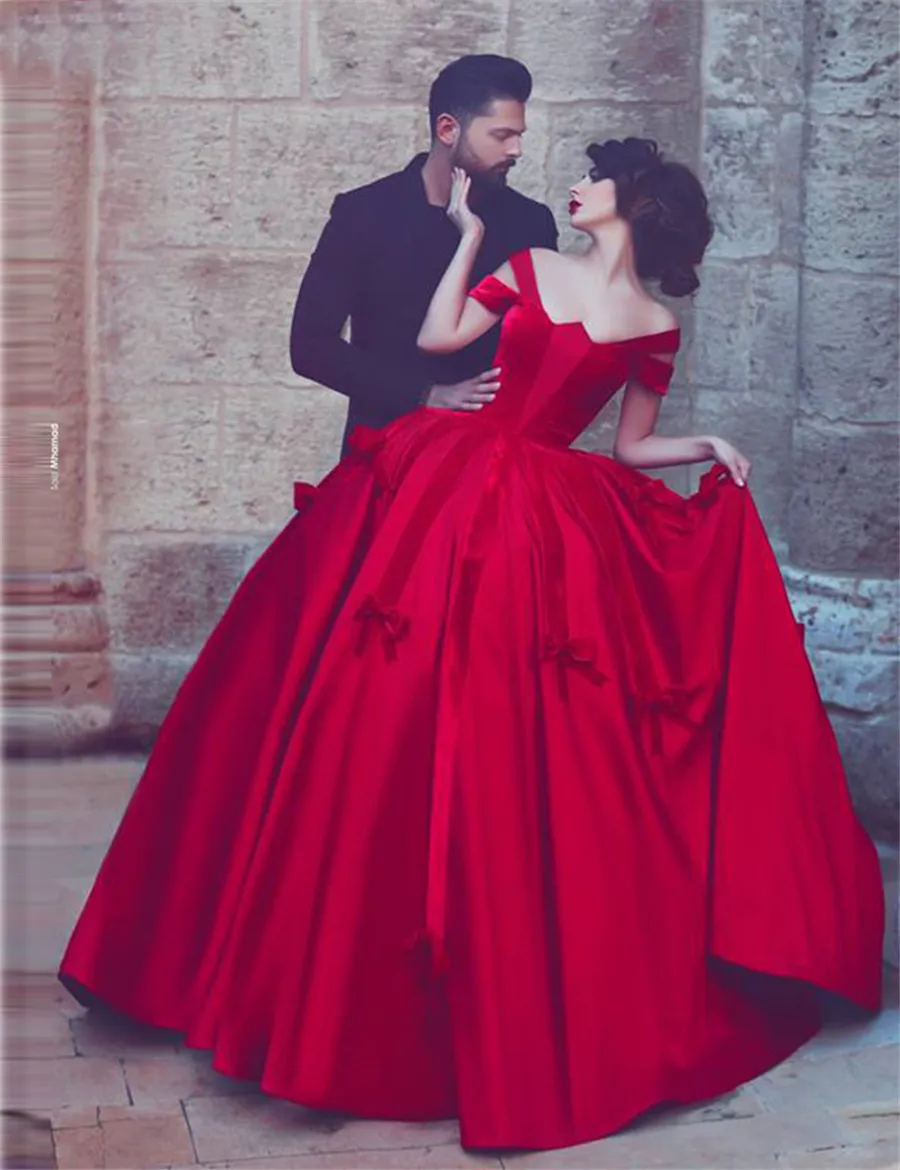 Sais mhamad röd prom klänningar boll klänning keps märm satin sammet lång aftonklänning hög kvalitet prinsessan dancing wear kvinnor festklänningar