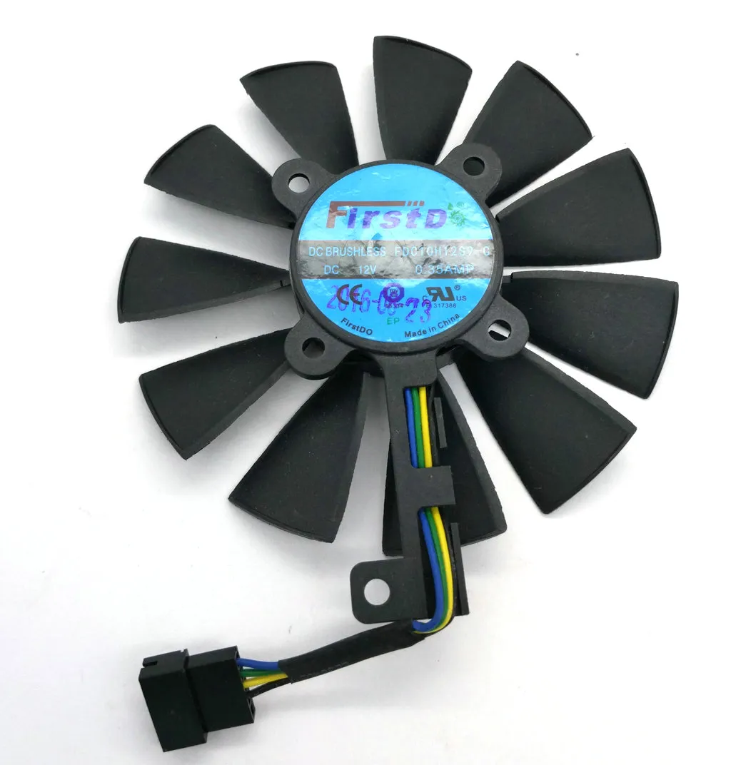 Original Graphics card cooling fan FDC10H12S9-C T129215SM PLD09210S12M 12V 0.25A pitch 28MM diameter 88MM