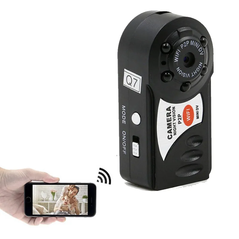 Q7 Mini Wifi DVR Wireless IP Camcorder Video Recorder Camera Infrared Night Vision Action Camera Motion Detection Built-in Microphone