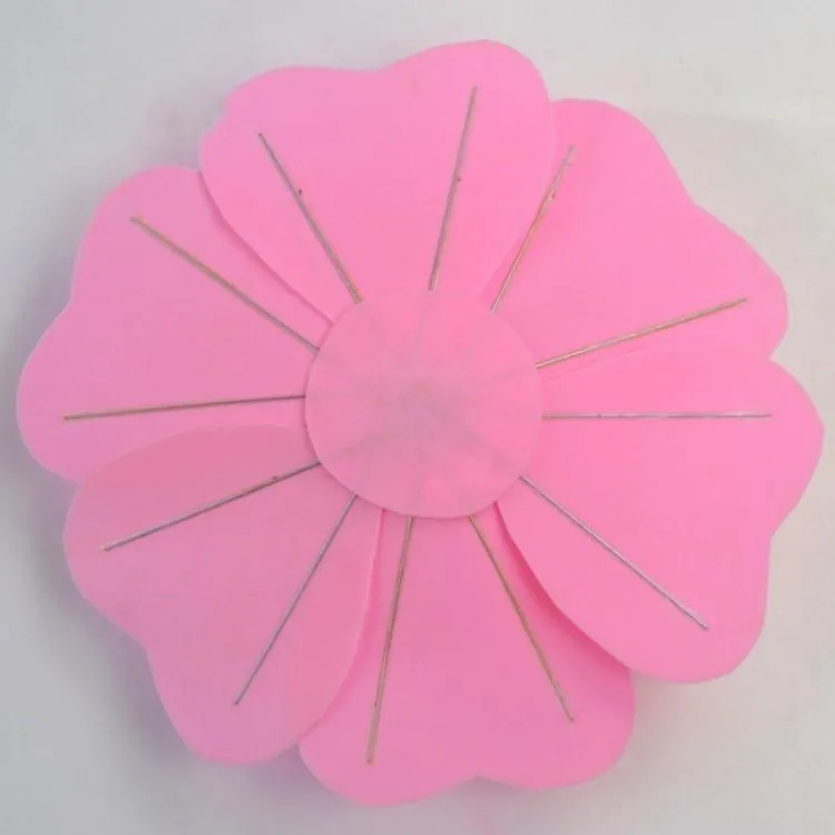 Frete grátis flor de papel bolha feita à mão/simulação rosa para decoração de festa de casamento adereços fotográficos 24 opções de cores