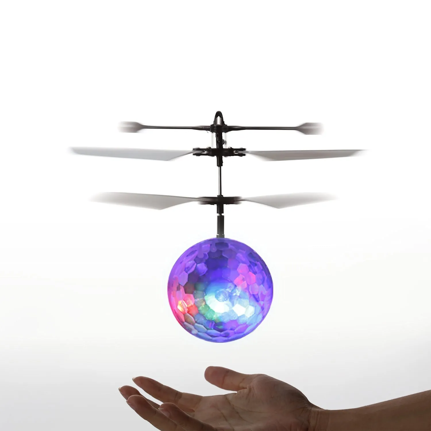 ノベルティ照明誘導ライト軽い航空機のフラッシュファン赤外線リモコンセンシング飛行機飛ぶボールのおもちゃ