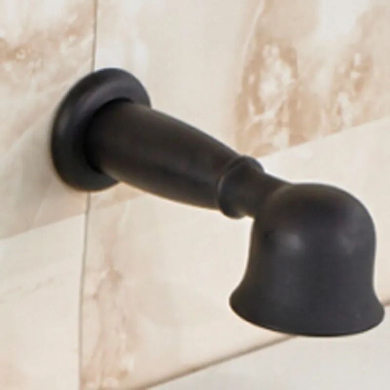 Wall Mounted Oil Rubbed Bronze Bathtub Faucet LED Waterfall Spout Mixer 3 Handles Pull Out Handshower Widespread 5 Holes8494458