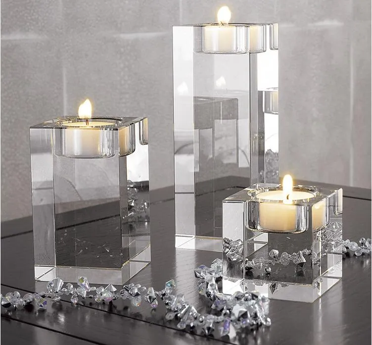Glaskugel verdickender winddichter Kerzenständer im Inneren des Kristallglas-Kerzenständers, Dekoration für europäische romantische Hochzeit für Buddha