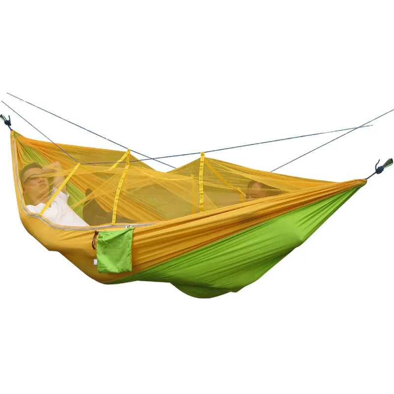 Hamac moustiquaire Double, tentes de camping personnelles en plein Air, 260 à 140CM, tentes de Camping familiales s3636454