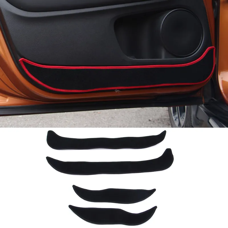 2 cores Car-Styling Protector Borda Lateral Proteção Pad Protegido Anti-kick Door Mats Capa Para Honda HRV VEZEL 2014-2017