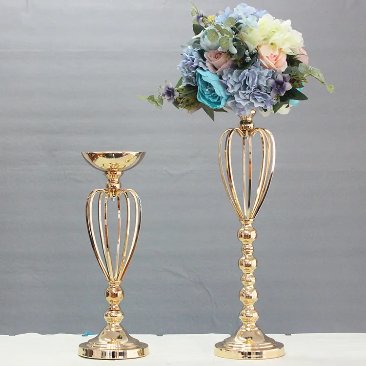 ijzeren kaarshouder metalen gouden kandelaar lantaarn votice kaars stand kandelabra centerpieces bruiloft decoratie mariage