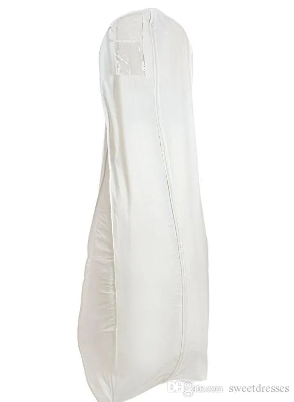 Witte ademende trouwjurk stof kledingzak voor promevningpartymother jurk tassen bruiloft accessoire nieuwe aankomst4359152