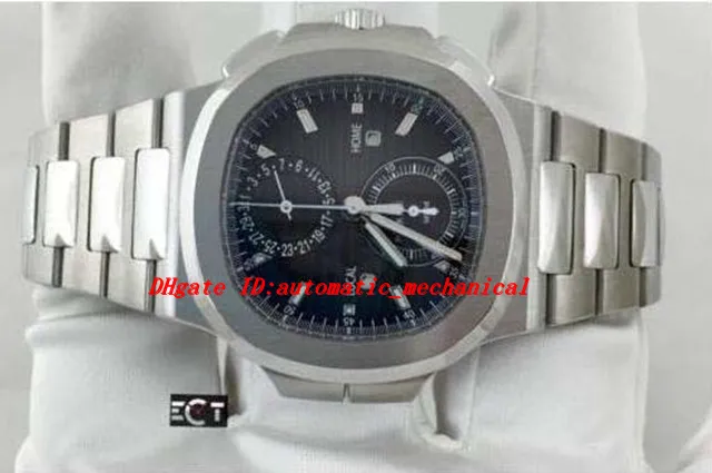 Montres de luxe Quartz N utilus 5990 1A Chronographe Travel Time Montre homme MONTRE HOMME Montre-bracelet