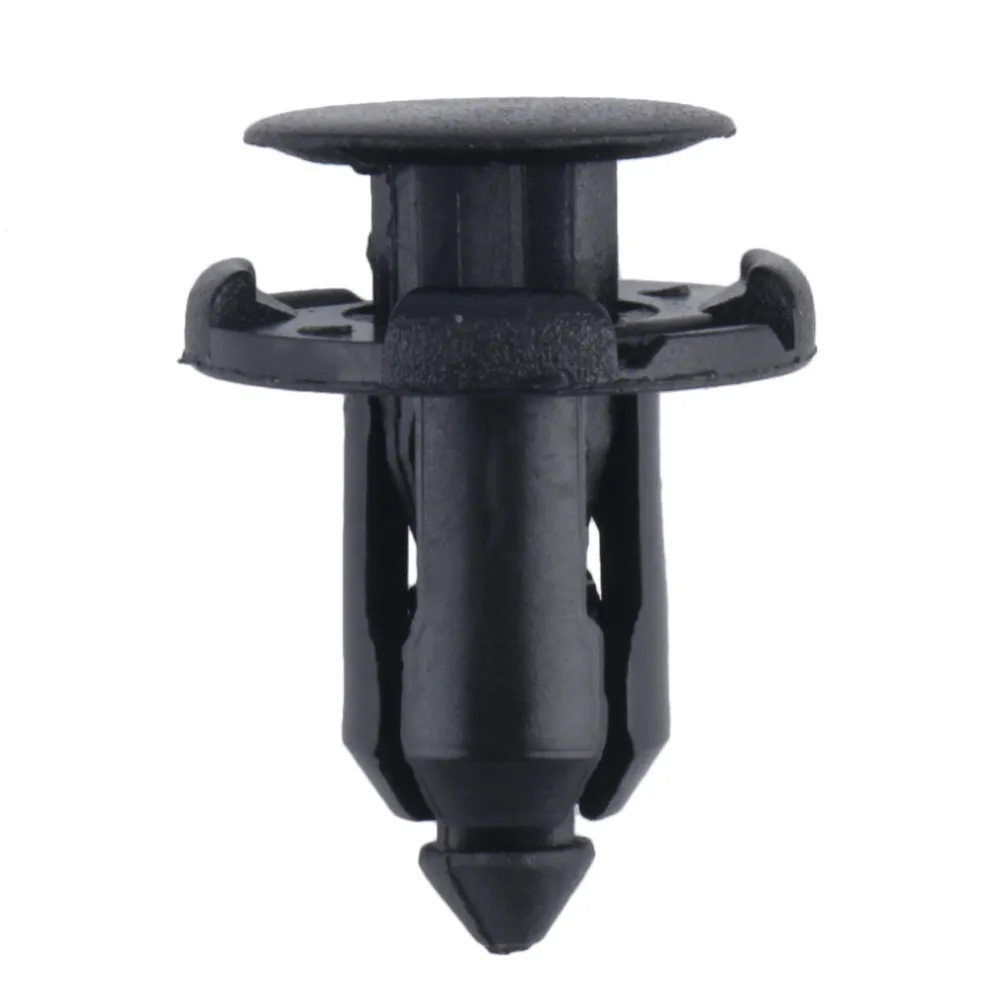 9mm Hole Auto Car Parts Panel Trim Clips Plastic Rivet Fastener Black