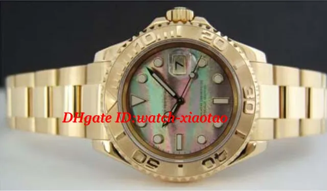 Relojes de lujo Pulsera de acero de alta calidad 18kt Gold Men's Mother Of Pearl 16628 40mm Reloj mecánico automático para HOMBRE Reloj de pulsera