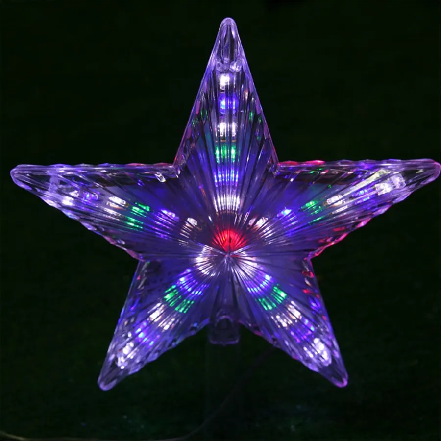 Modes Flash RGB 20CM Big Star Light Waterproof Fairy LED String Lights AC110V-220V For Christmas Party Wedding Decoration