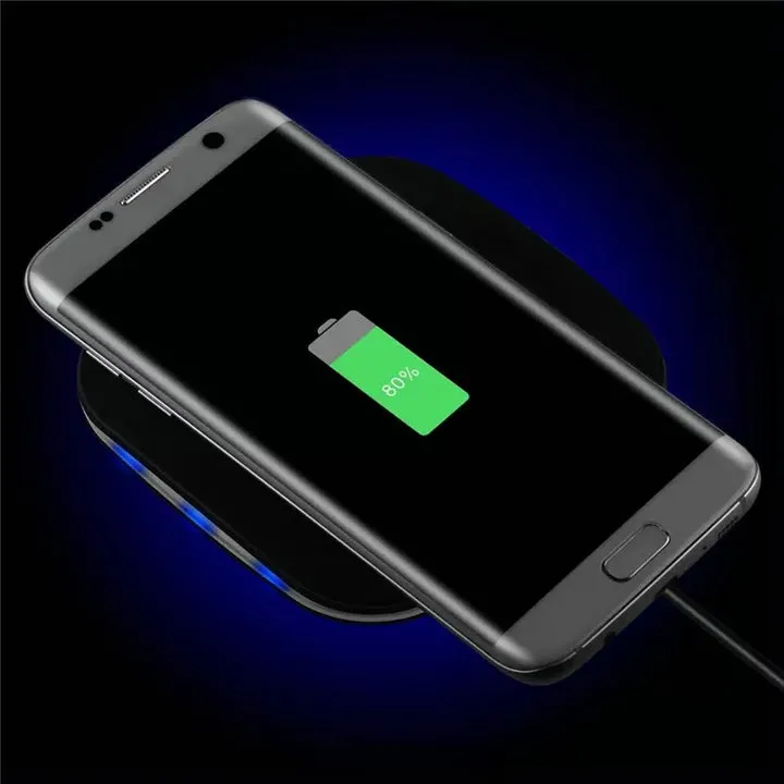 New Arrival Qi Wireless Charger For iPhone X 10W fast Charging Pad For Samsung Note 8 Galaxy S8 Plus S7 Edge Mobile Phone Chargers OM-O2