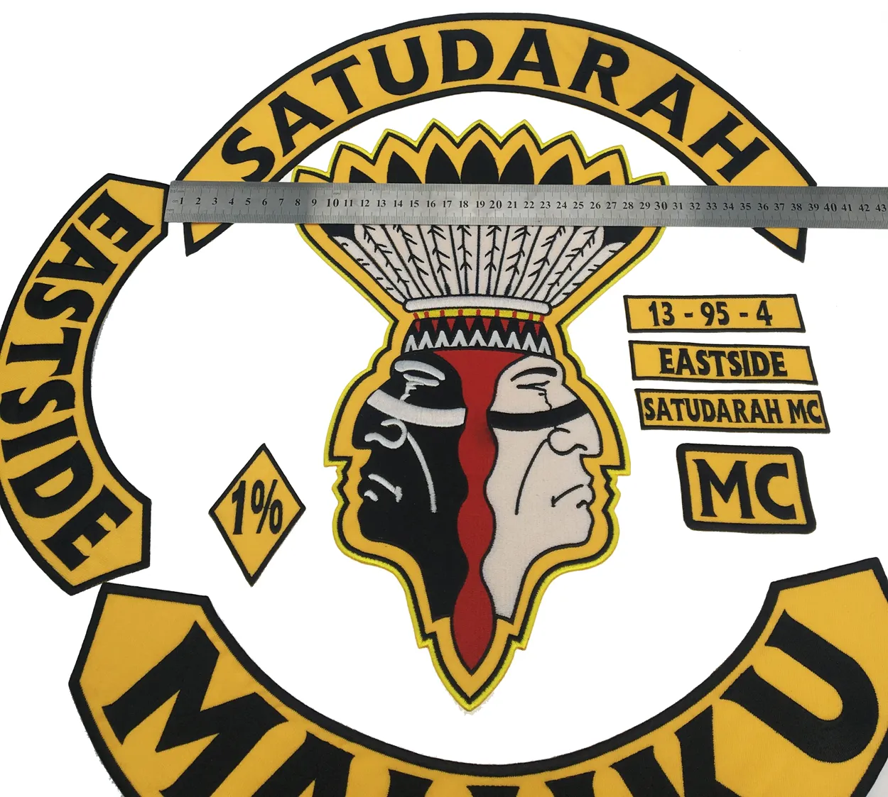 Новое Прибытие SATUDARAH MC Вышитые Утюг На Патч Мотоциклетная.