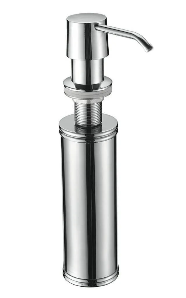 lavello da cucina solido bottiglia in acciaio inossidabile 304 testa in ottone lavello dispenser di sapone da cucina touch per lavello da cucina dispenser di sapone da bagno DS022