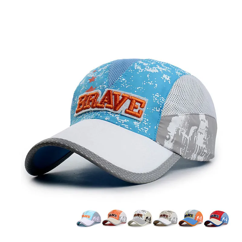 Printemps été enfants casquette voyage en plein air casquette à séchage rapide pour enfants Sport casquette de Baseball Snapback garçon filles chapeaux de soleil GH-20