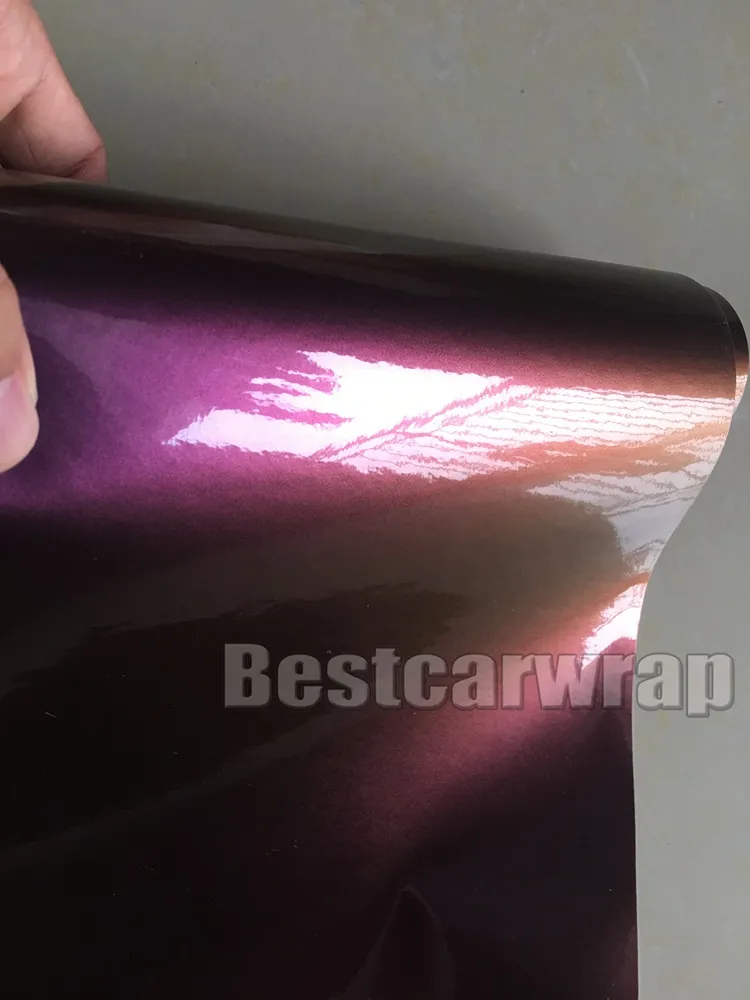 Gloss Shift Rainbow Drift Car Wrap Vinyl with Air Bubble Free Mother Union الذي يغطي Flip Flop رقاقة الحجم: 1.52*20m/Roll