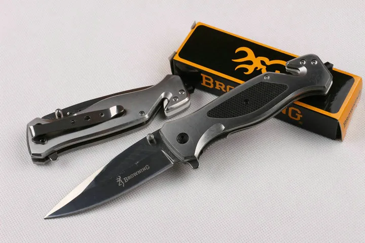 Browning DA74 cuchillo plegable de bolsillo de acero 440C 57HRC G10 táctico Camping caza supervivencia rescate cuchillo militar utilidad Clip EDC herramientas