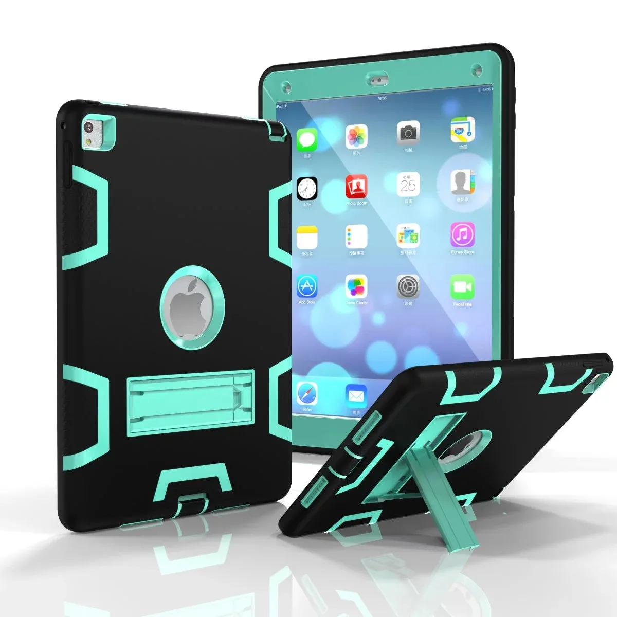 Typ Heavy Duty Shockproof Pockstand Hybrid Robot Case Pokrywa dla iPad Pro 9.7 Pro 10.5 IPAD 2 3 4 AIR 1 AIR 2 30 sztuk / partia