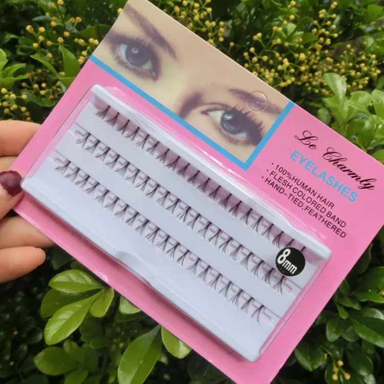 set Lash individuels Black False Falash Natural Natural Long Cluster Eye Lashes Extension Maquillage 81014MM8926129