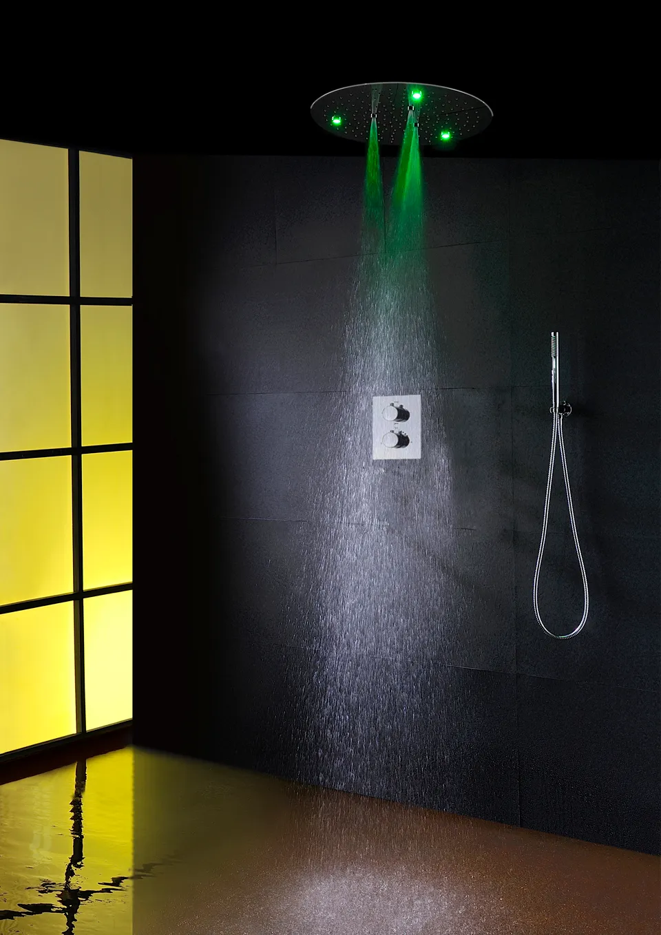 Luxury 20 Rain Shower Ceiling Dripping Shower Faucet Set With