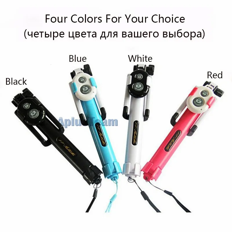 Selfie-Timer Handheld Mini 3 In 1 Photo Self-Portrait Extendable Phone Selfie Stick Built-In Bluetooth Remote Shutter Tripod Holder Stand