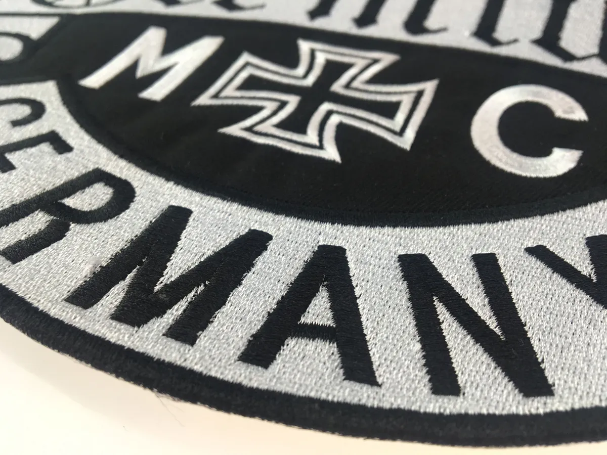 GREMIUM niemcy haftowane naszywki pełny tył rozmiar łatka na kurtkę żelazko na odzież kamizelka motocyklowa łatka Rocker Patch 239m