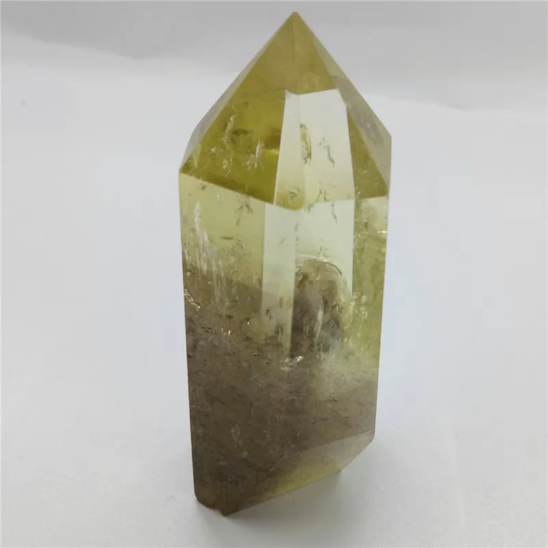 130 g reiki Natural citrine crystals point citrine quartz crystal wand POINT for gift HEALING 