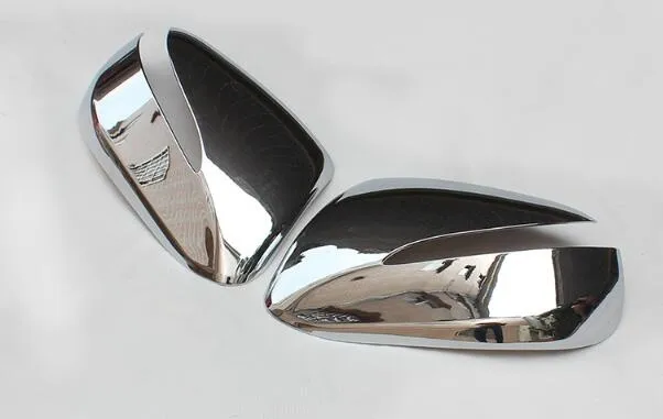 Högkvalitativ ABS Chrome bil sida dörr spegel dekorationskåpa, backview Guard Cover för Hyundai Santafe / IX45 2013-2017