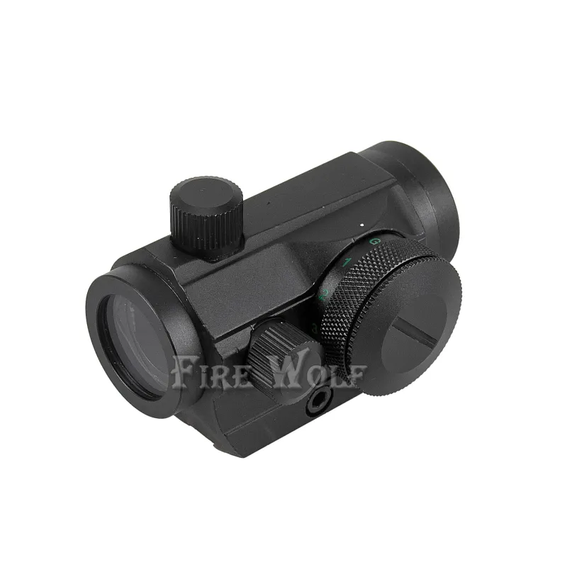 FIRE WOLF punto rojo 20mm montaje pistola alcance óptica Riflex caza riflescopes punto rojo Airsoft pistolas de aire alcances vista holográfica