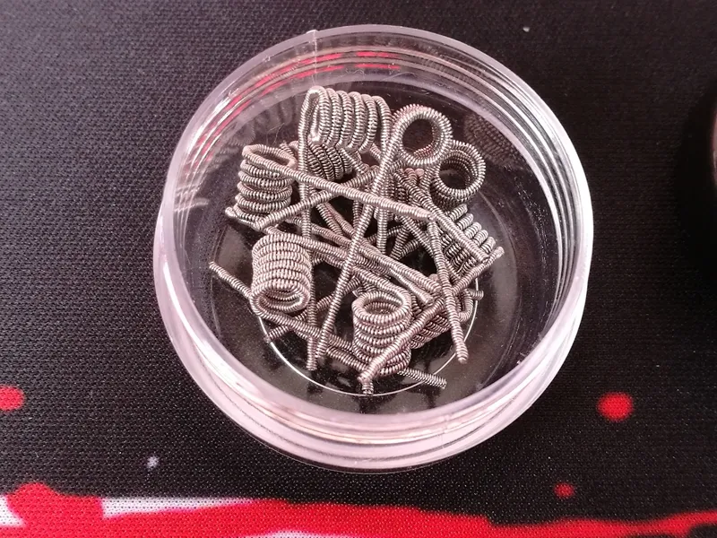 Alien clapton bobine pré-construite Fusible clapton bobines préfabriquées envelopper pré-construit SS316L chauffage matériau en acier inoxydable fils SS 316L pour rda rba