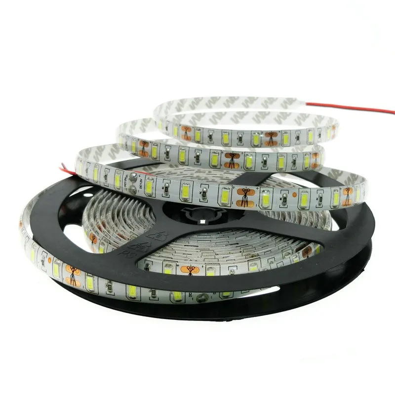 LED Strip Light pure white 5M Bright Ultra-White 5050 SMD warm white red blue Water-proof Flexible 300 LEDs DC 12V Car