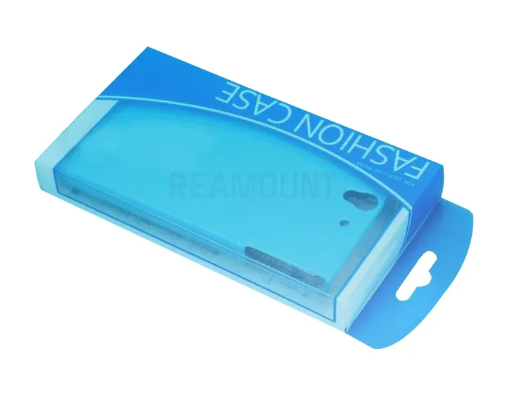Vente en gros Couleurs Personnalité Design Étiquette Emballage PVC Boîte d'emballage au détail pour iPhone 5 6 7 Cadeau de cas de téléphone portable