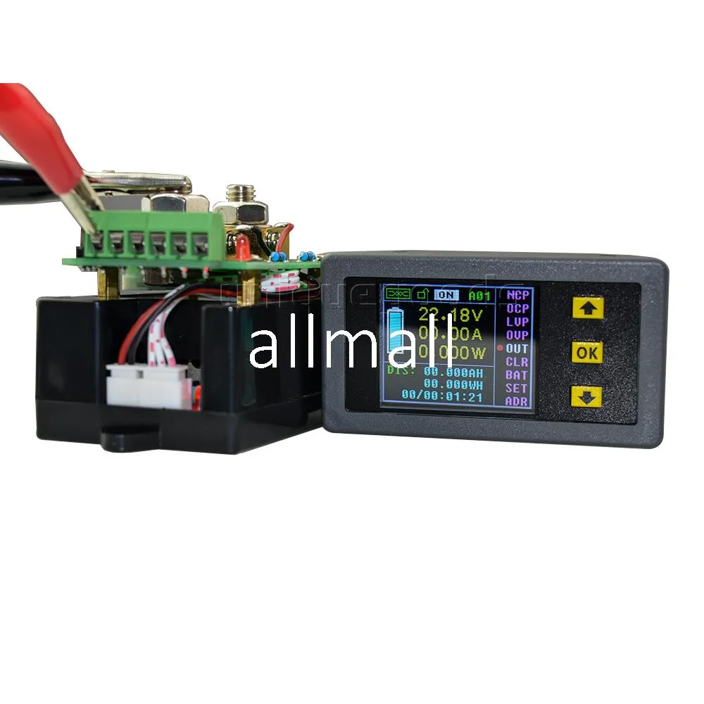 Freeshipping DC 100V 50A Wireless Digital LCD Display Digital Aktuell Voltmeter Ammeter Power Energy Multimeter Panel Tester Meter Monitor