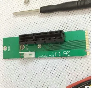 لوط NGFF إلى PCI-E محول M.2 منفذ PCIE X4 توسيع بطاقة فتحة بطاقة محول بطاقة 1X
