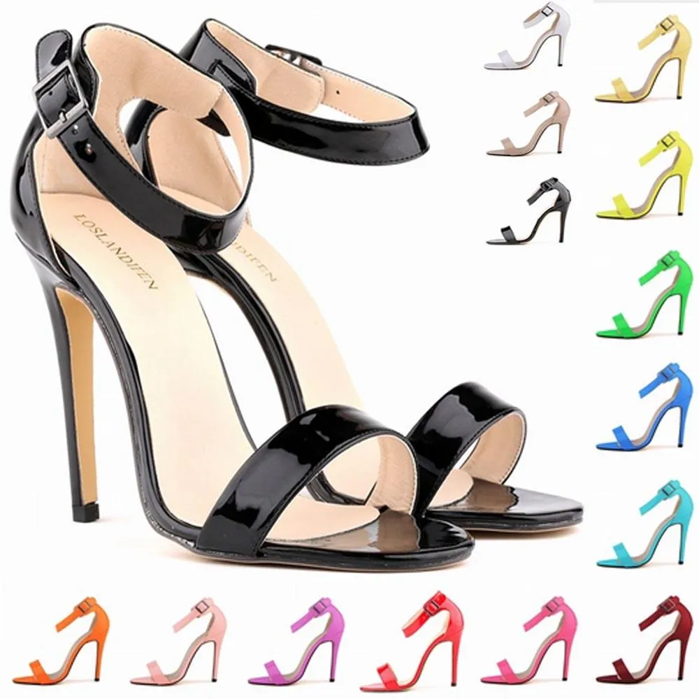 Sapato Feminino Zomer Stijl Dames Dames Schoenen Hakken Meisjes Party Teen Bridal Patent High Heels Schoenen Sandalen