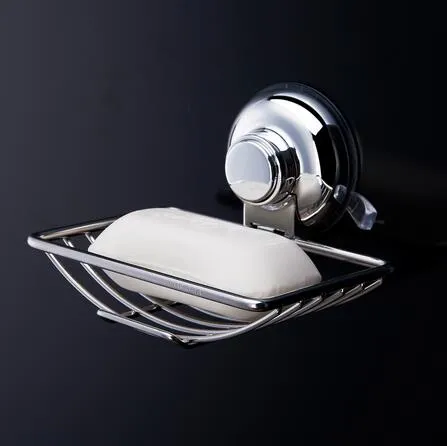 ステンレス鋼の石鹸の皿真空吸盤フックホールダー超吸引吊りラックホルダーバスルームキッチンアクセサリーセット