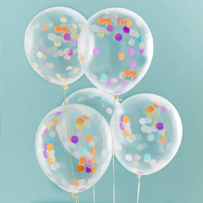 ballons en latex 121836inch304591cm clair avec des confettis pour cadeau artisanat anniversaire fête de mariage baby shower faveur décoration DIY4190179