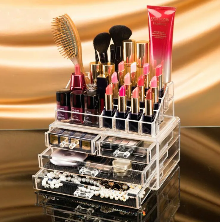 Organizador de Maquillaje, Makeup Organizer con Cajón, Caja