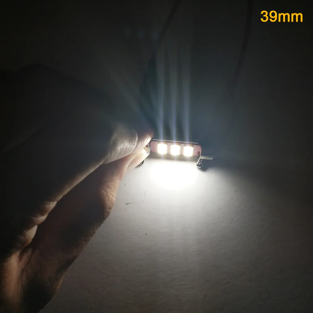 Luce di lettura 31 36 39 41mm Car Styling 2 pezzi Errore Led 12V 4014 12 SMD Festone Luce interna Lampada auto Lampadina Targa Lig3269502