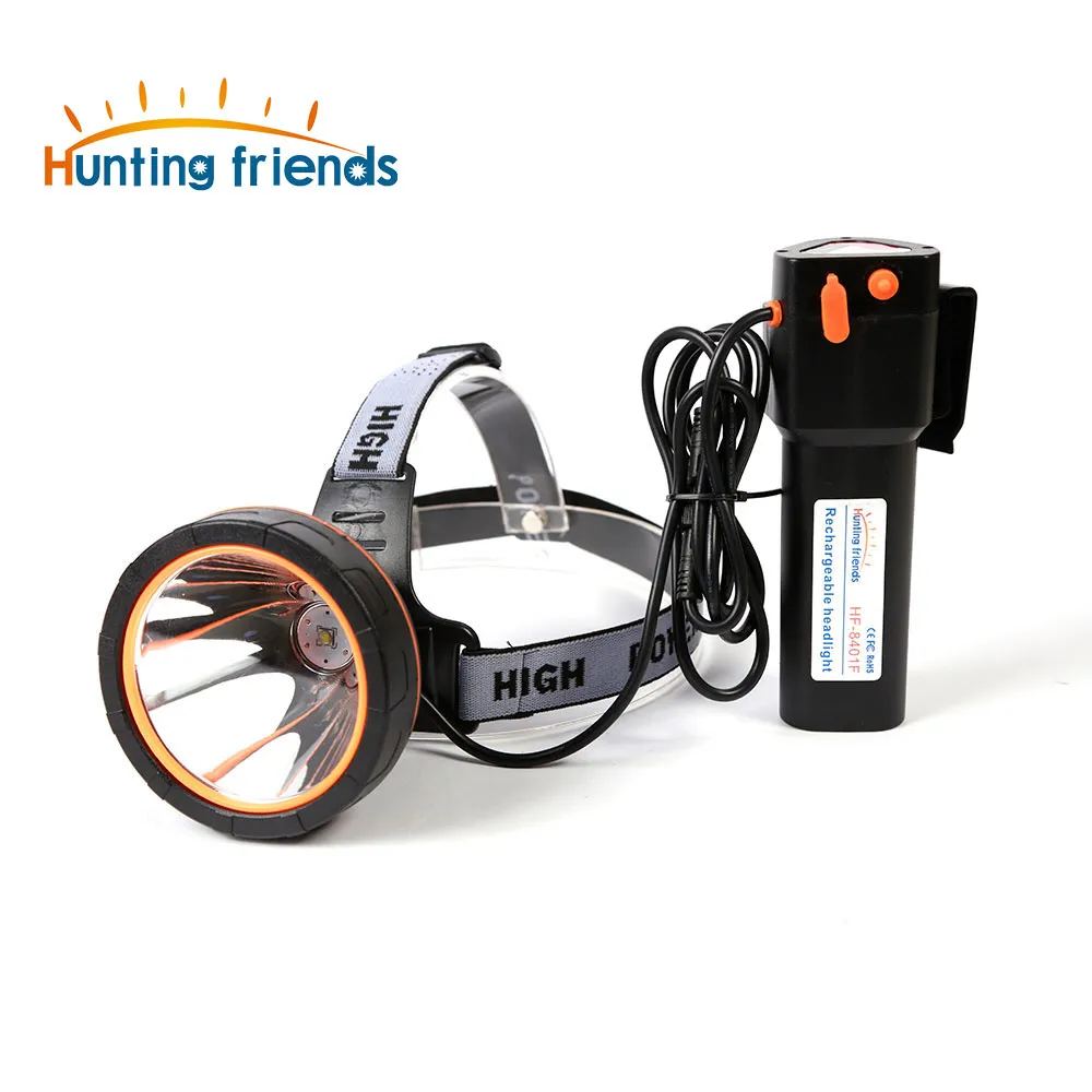 Jagdfreunde Leistungsstarker Scheinwerfer Super Bright Head Lamp Wiederaufladbare Scheinwerfer Wasserdichte LED-Scheinwerfer für Jagdfischen