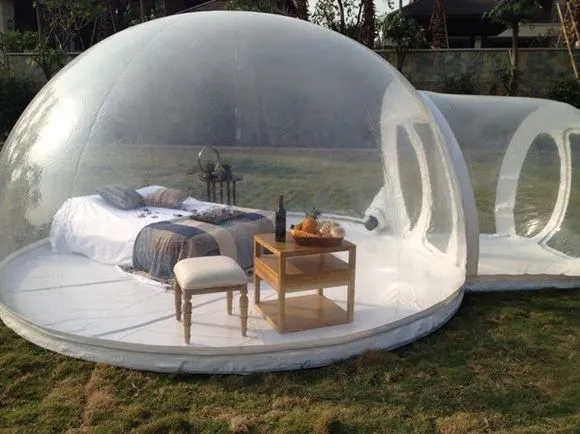 Bubble Lodge maat opblaasbare verzegelde tent in contact met de natuur geniet van de Sunshine Outdoor Tent Camping314R