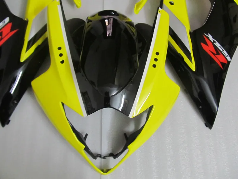 Fairings stampaggio a iniezione Suzuki GSXR 1000 2005 2006 Giallo Black Fairing Kit GSXR1000 K5 05 06 UT13